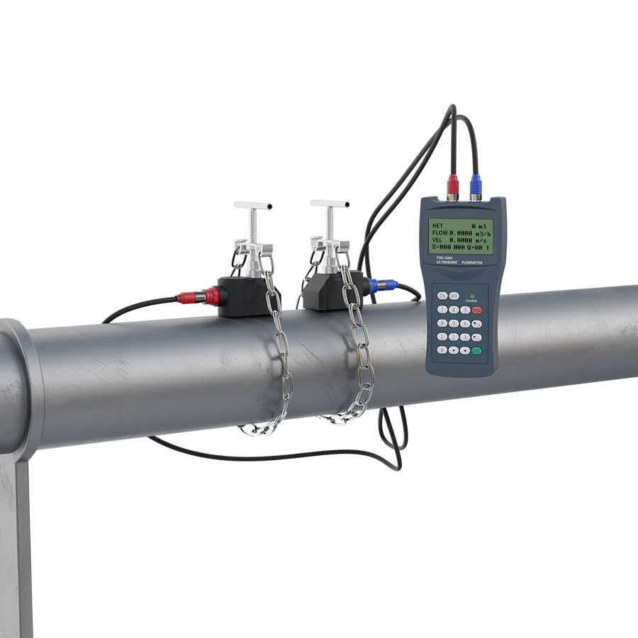 Handheld ultrasonic flowmeter